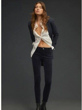💜 Pilcro High-Rise Skinny Corduroy Pants - Midnight Navy 💜